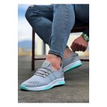 K&A  KA101 Gri Yesil Erkek Spor Ayakkabı