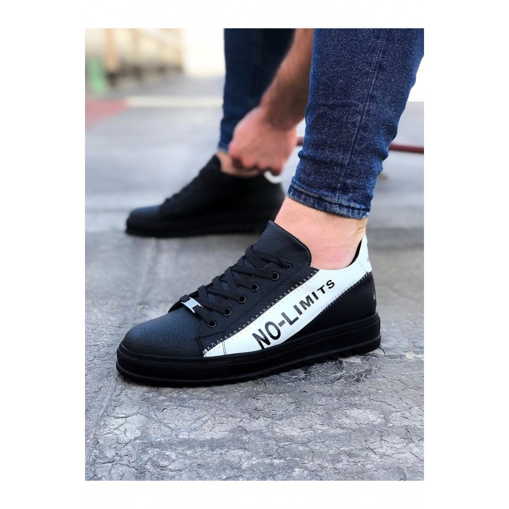 K&A  KA027 Kömür Beyaz No Limit Erkek Casual Ayakkabı