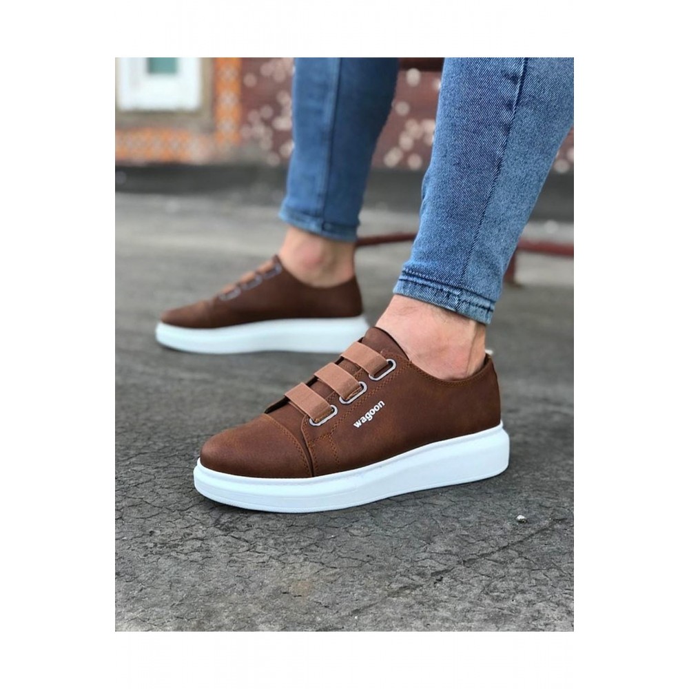 K&A  KA026 Taba Kalın Taban Casual Erkek Ayakkabı