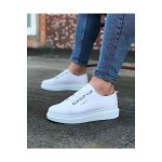 K&A  KA026 Beyaz Kalın Taban Casual Erkek Ayakkabı