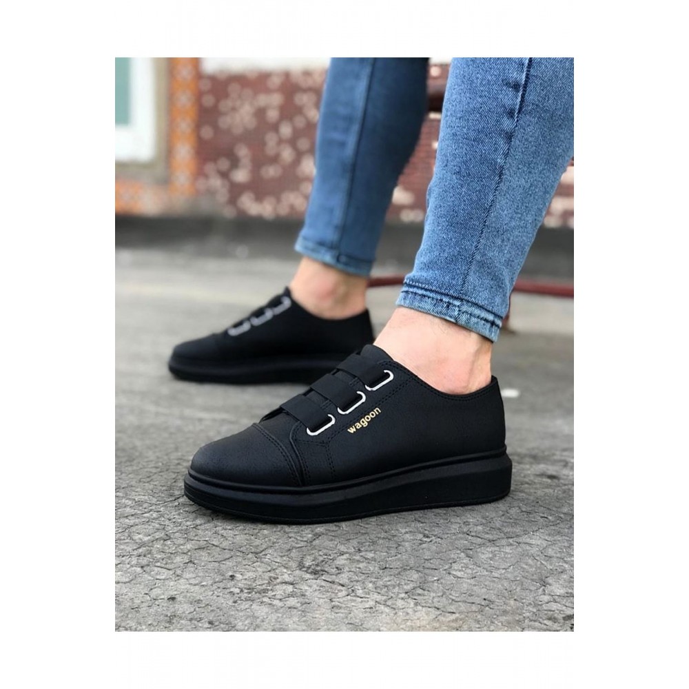 K&A  KA026 Kömür Kalın Taban Casual Erkek Ayakkabı