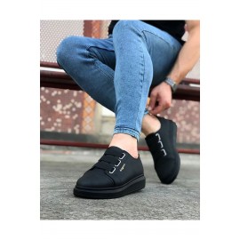 K&A  KA026 Kömür Kalın Taban Casual Erkek Ayakkabı