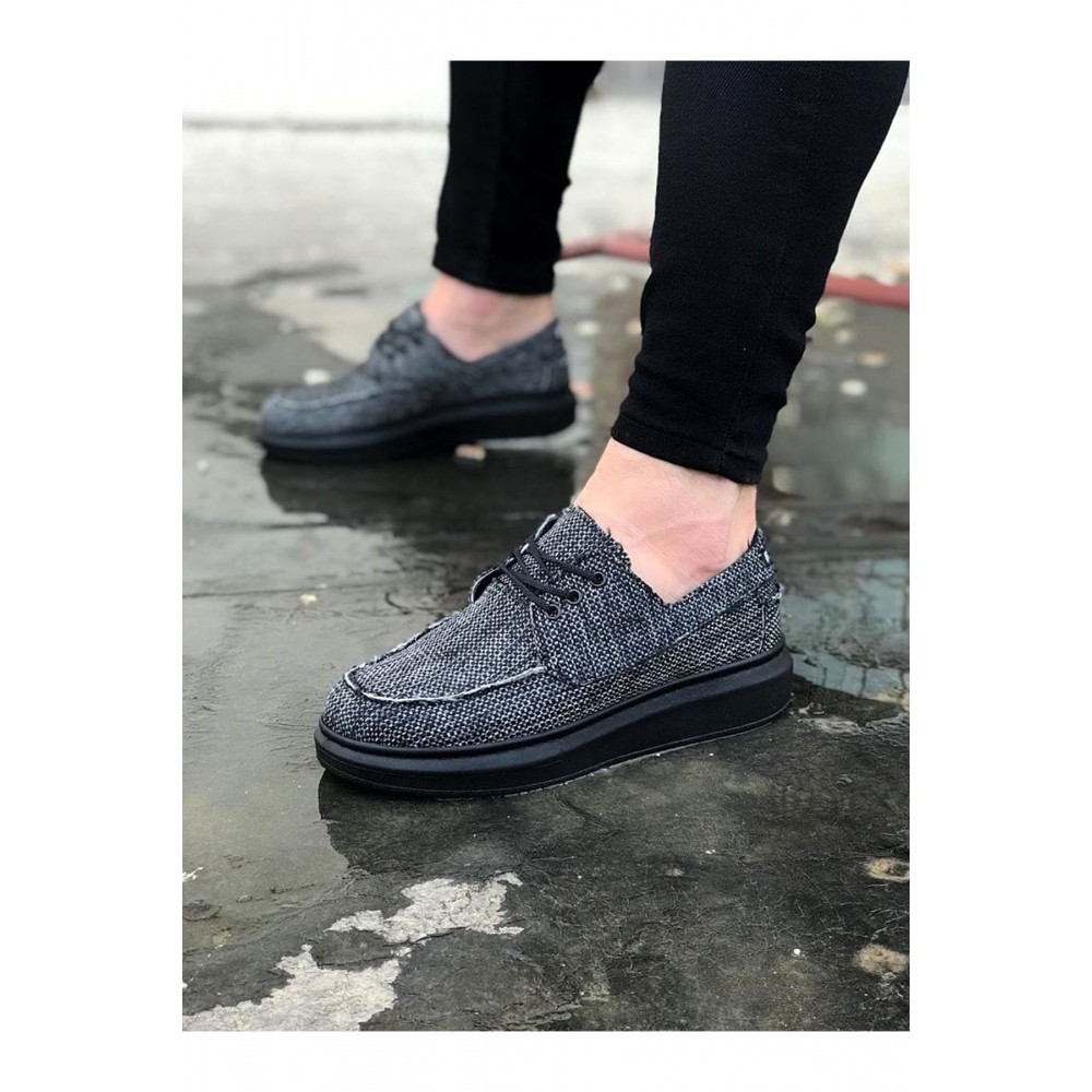 K&A  KA503 Gri Kömür Erkek Günlük Ayakkabı