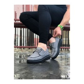 K&A  KA503 Gri Kömür Erkek Günlük Ayakkabı