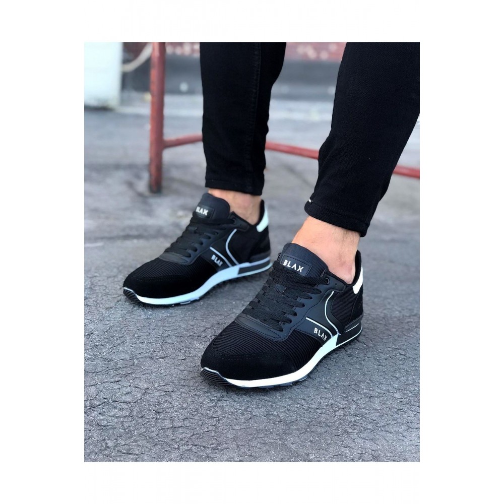 K&A  KA014 Siyah Erkek Spor Ayakkabı