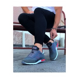 K&A  KA014 Gri Erkek Spor Ayakkabı