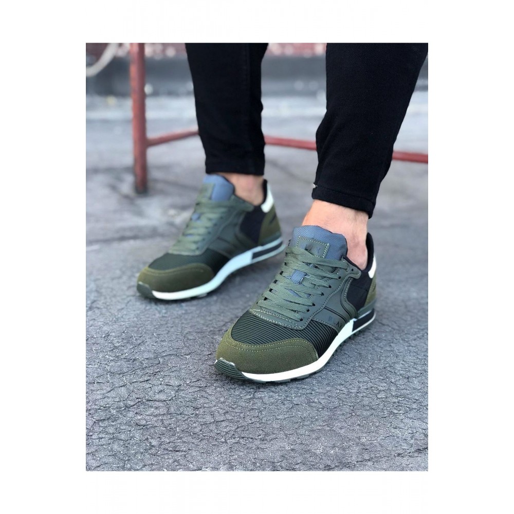 K&A  KA014 Haki Erkek Spor Ayakkabı