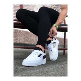 K&A  KA201 Beyaz Siyah Erkek Günlük Ayakkabı