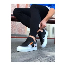 K&A  KA201 Siyah Gri Erkek Günlük Ayakkabı