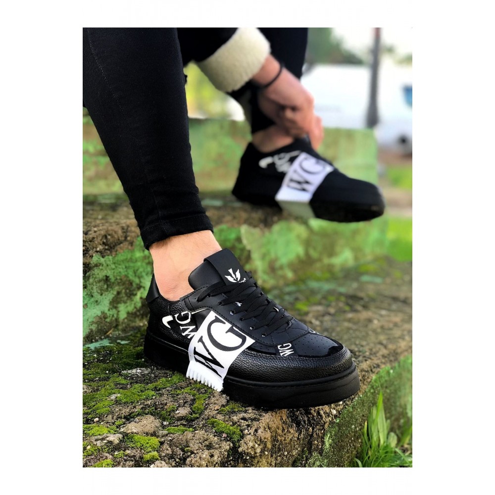 K&A  KA202 Kömür Beyaz Erkek Günlük Ayakkabı