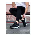 K&A  KA204 Siyah Siyah Erkek Spor Ayakkabı