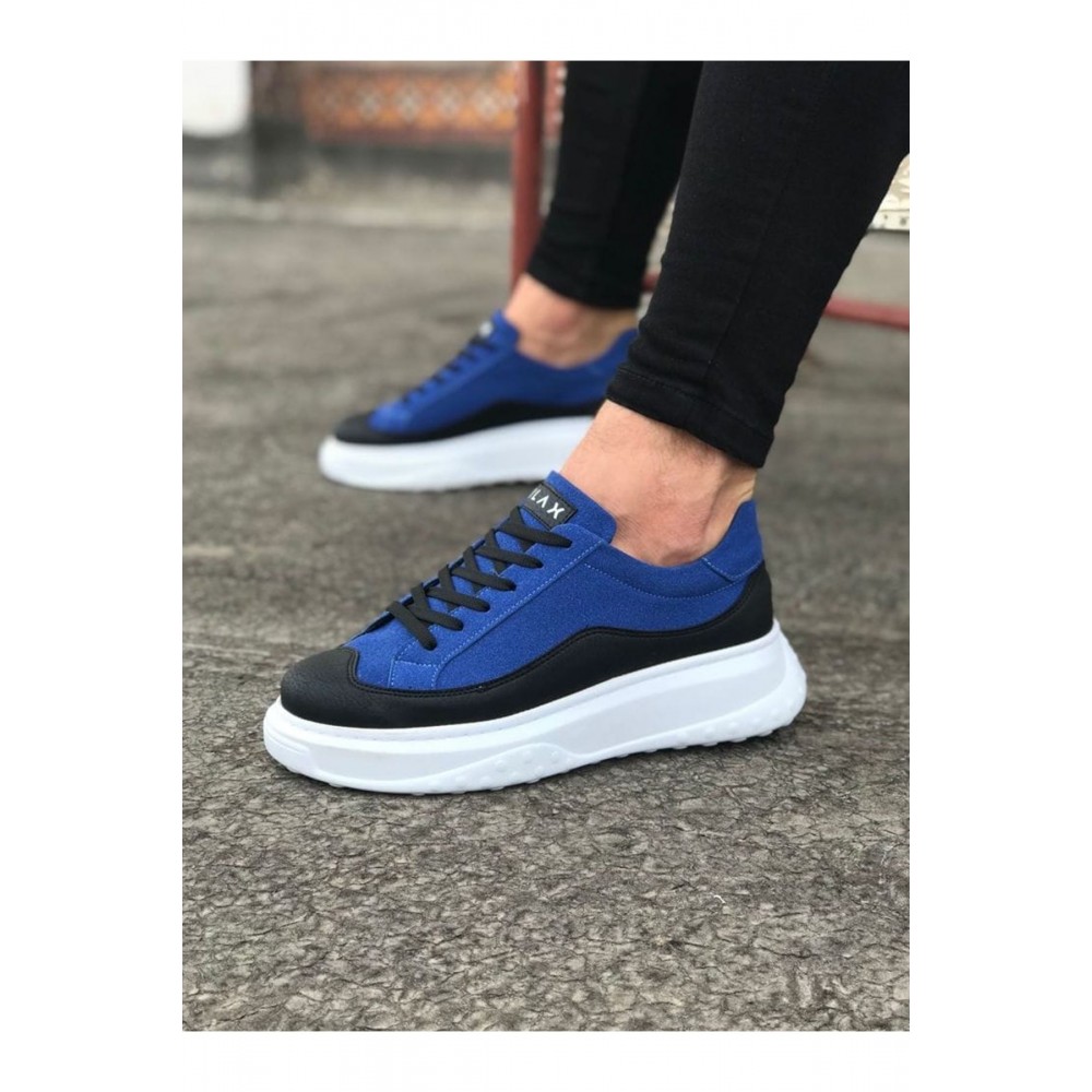 K&A  KA507 Siyah Mavi Erkek Ayakkabı