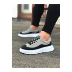 K&A  KA507 Siyah Gri Erkek Ayakkabı