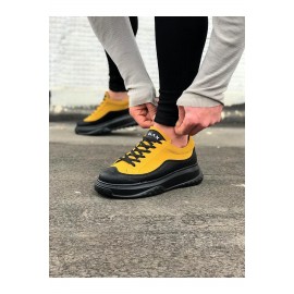 K&A  KA507 Kömür Sarı Erkek Ayakkabı