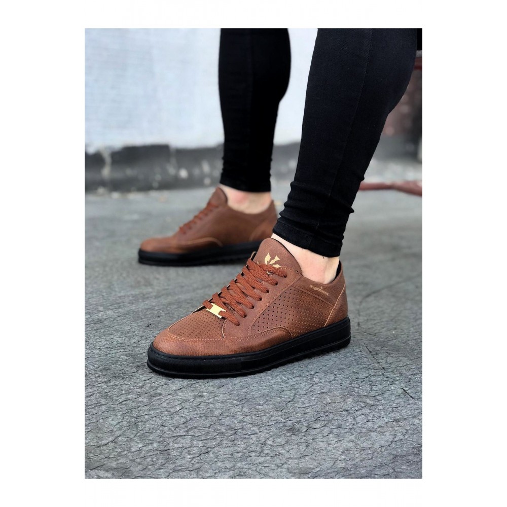 K&A  KA505 Taba Kömür Erkek Günlük Ayakkabı