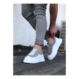K&A  KA507 Beyaz Gri Erkek Ayakkabı