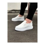 K&A  KA049 Beyaz Düz Casual Erkek Ayakkabı