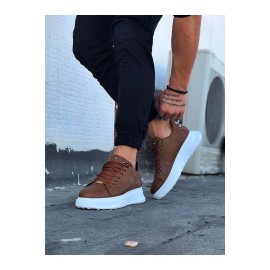 K&A  KA501 Taba Erkek Yüksek Taban Ayakkabı