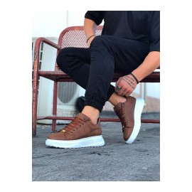 K&A  KA501 Taba Erkek Yüksek Taban Ayakkabı