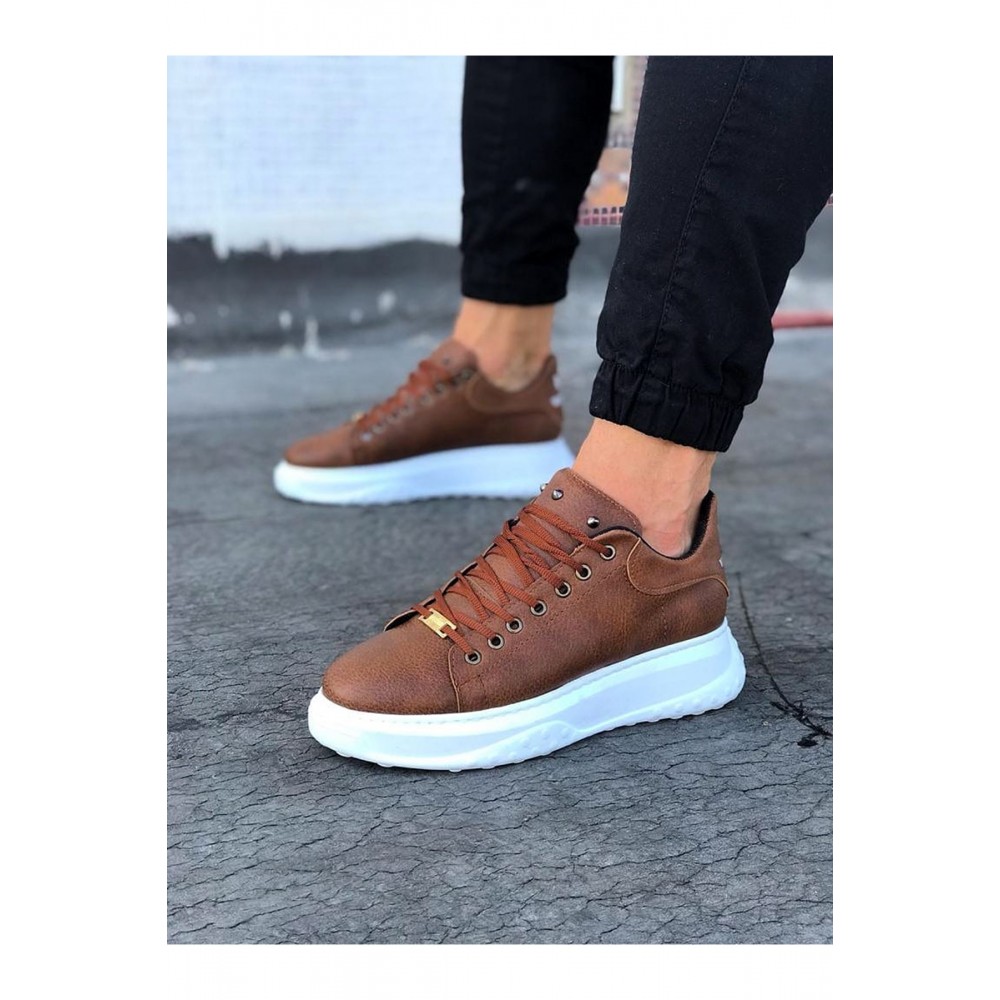 K&A  KA501 Taba Erkek Yüksek Taban Ayakkabı