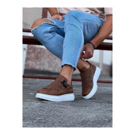 K&A  KA033  Taba Erkek Yüksek Taban  Ayakkabı