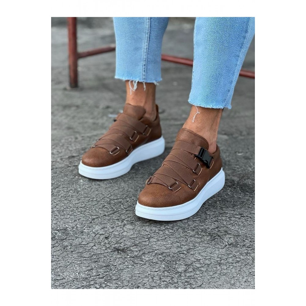 K&A  KA033  Taba Erkek Yüksek Taban  Ayakkabı