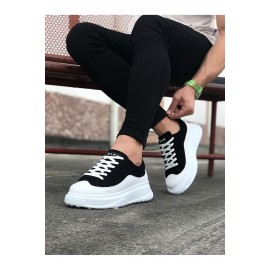 K&A  KA507 Beyaz Siyah Erkek Ayakkabı