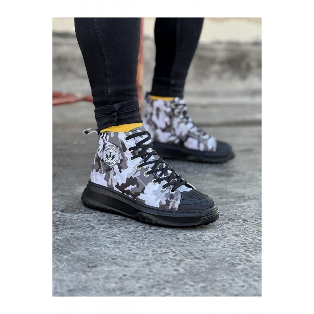 K&A  KA017 Acık Askeri Erkek Yarım Bilek Casual Ayakkabı