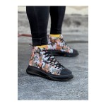 K&A  KA017 Koyu Askeri Erkek Yarım Bilek Casual Ayakkabı