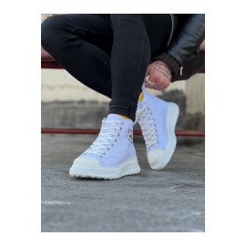 K&A  KA017 Beyaz Erkek Yarım Bilek Casual Ayakkabı