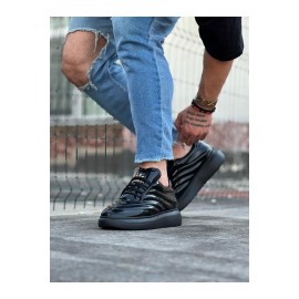 K&A  KA094 Kömür Rugan Erkek Casual Ayakkabı