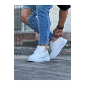 K&A  KA094 Beyaz Rugan Erkek Casual Ayakkabı