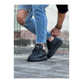 K&A  KA094 Kömür Cilt Erkek Casual Ayakkabı