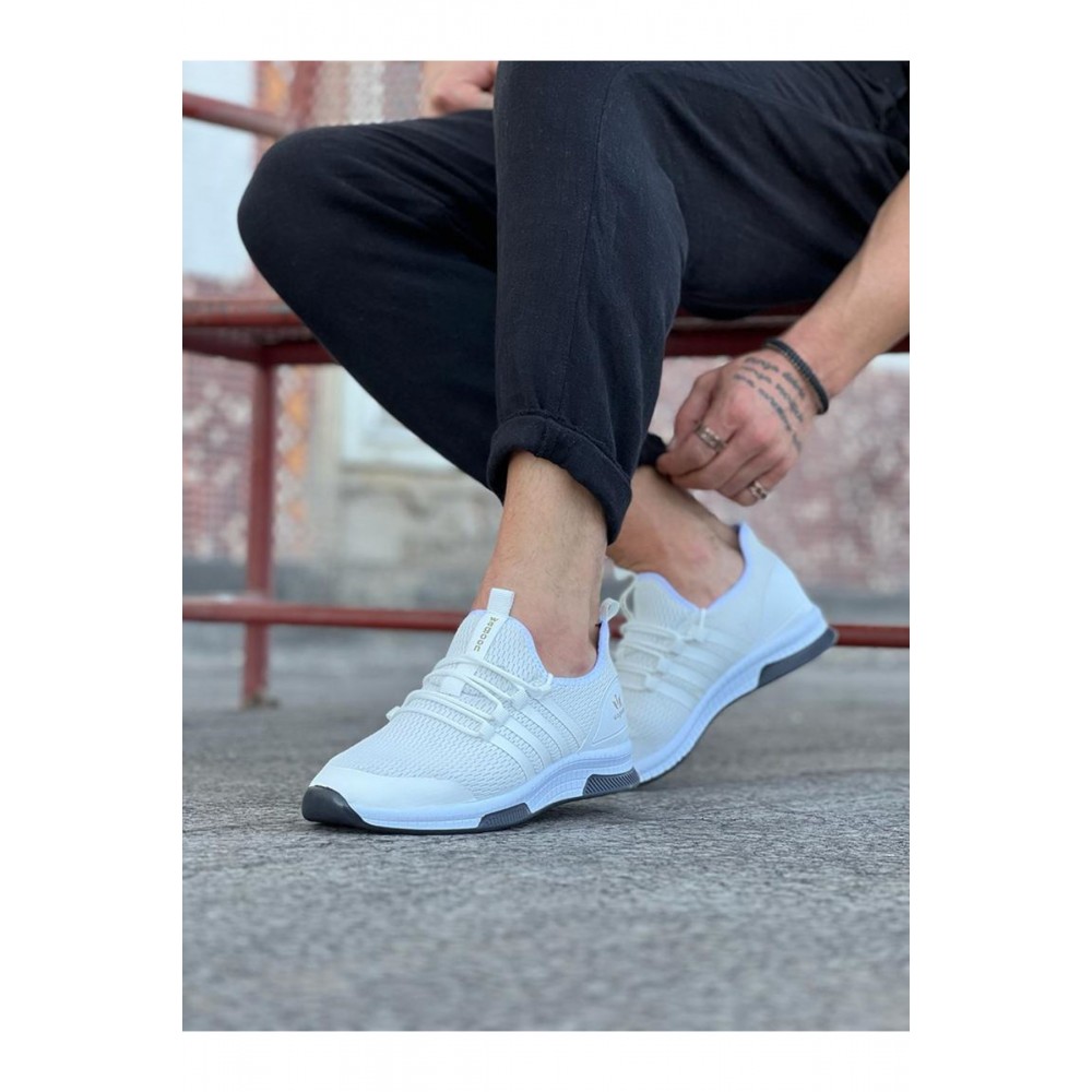 K&A  KA103 Beyaz Triko Erkek Spor Ayakkabı