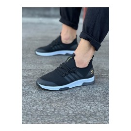 K&A  KA103 Siyah Triko Erkek Spor Ayakkabı