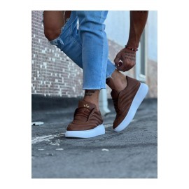 K&A  KA094 Taba Cilt Erkek Casual Ayakkabı