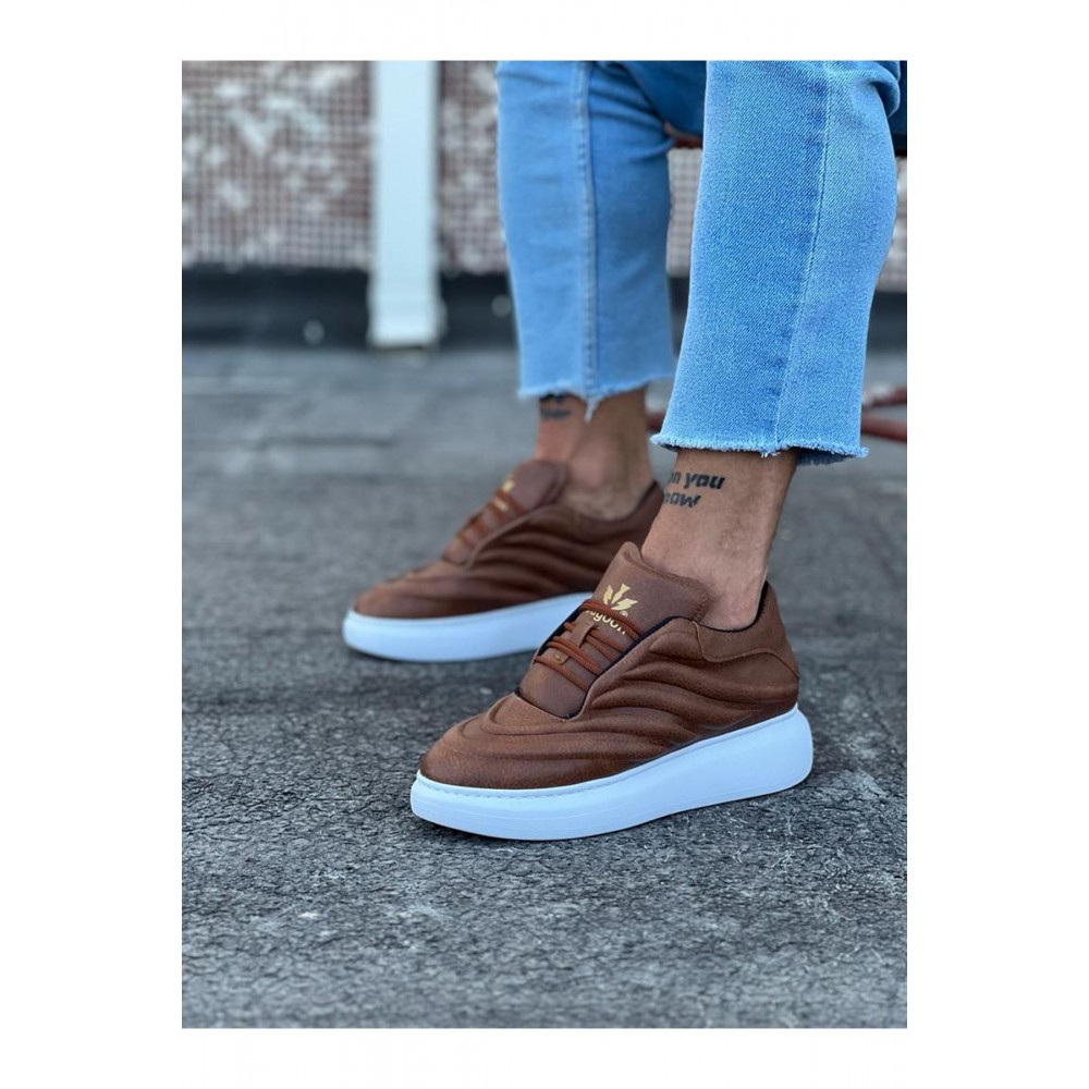 K&A  KA094 Taba Cilt Erkek Casual Ayakkabı