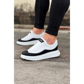 K&A  KA507 Beyaz Siyah Beyaz Erkek Ayakkabı