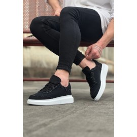K&A  KA018 Siyah Kot Kumaş Erkek Casual Ayakkabı