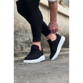 K&A  KA018 Siyah Kot Kumaş Erkek Casual Ayakkabı