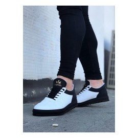 K&A  KA022 Beyaz Kömür Erkek Casual Ayakkabı