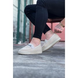 K&A  KA060 Bej Triko Babet Erkek Casual Ayakkabı