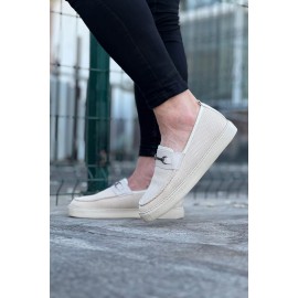 K&A  KA060 Bej Triko Babet Erkek Casual Ayakkabı