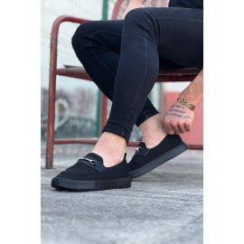 K&A  KA060 Kömür Triko Babet Erkek Casual Ayakkabı