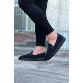 K&A  KA060 Kömür Triko Babet Erkek Casual Ayakkabı