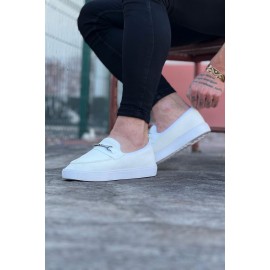 K&A  KA060 Beyaz Triko Babet Erkek Casual Ayakkabı