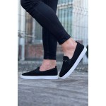 K&A  KA060 Siyah Triko Babet Erkek Casual Ayakkabı