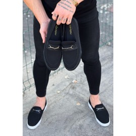 K&A  KA060 Kömür Triko Babet Erkek Casual Ayakkabı