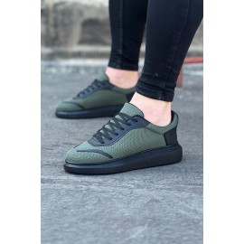 K&A  KA019 Haki Triko Erkek Casual Ayakkabı