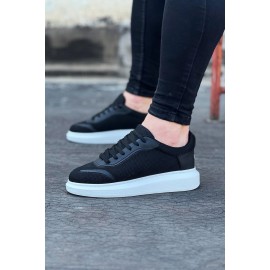 K&A  KA019 Siyah Triko Erkek Casual Ayakkabı